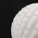 Vintage white glass half-sphere wall light. 1970s