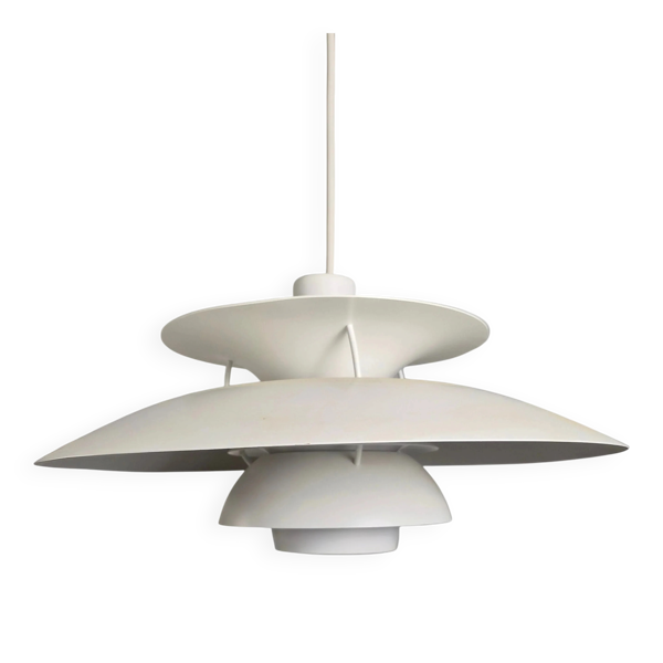 Modèle de pendentif blanc PH5 par Poul Henningsen pour Louis Poulsen, Danemark 1960 — Beyit