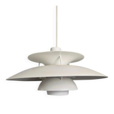 PH5 white pendant model by Poul Henningsen for Louis Poulsen, Denmark 1960