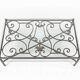 Wrought iron coffee table - Old Parisian balcony railing
