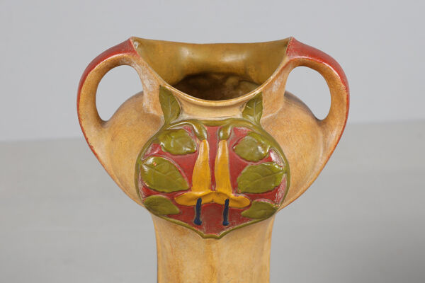 Ensemble vase coupe julius dressler céramique art nouveau autriche