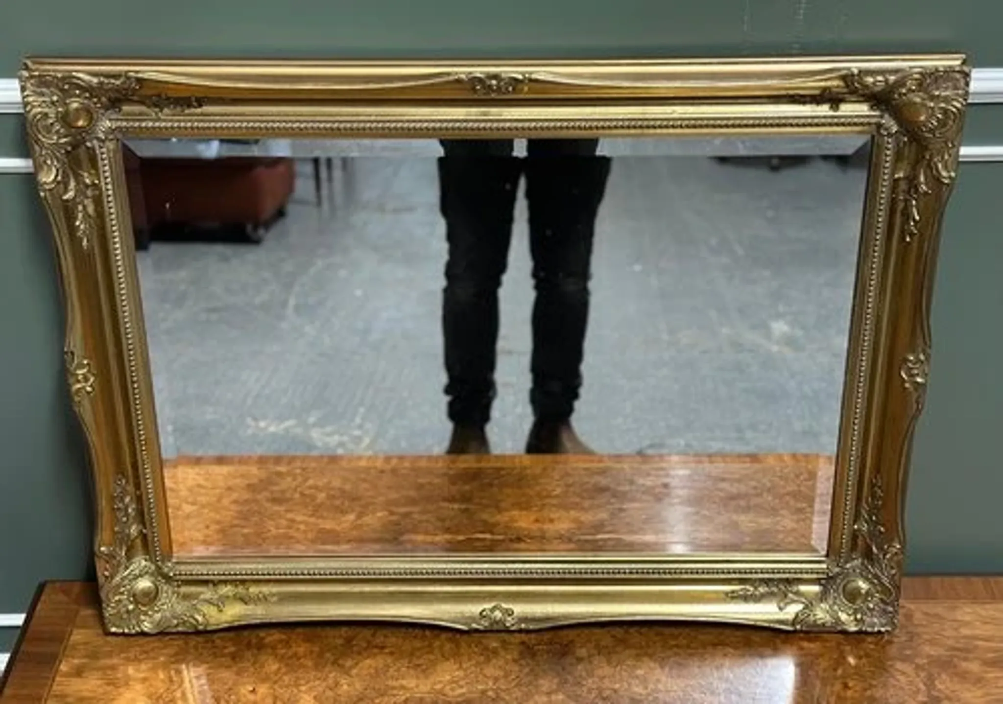 Vintage Gold Wall Hanging Mirror