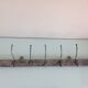 Coat rack with seven-headed metal industrial style / vintage 50-60s