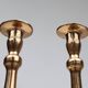 Pair of two French antique candlesticks in bronze, ca. 1890