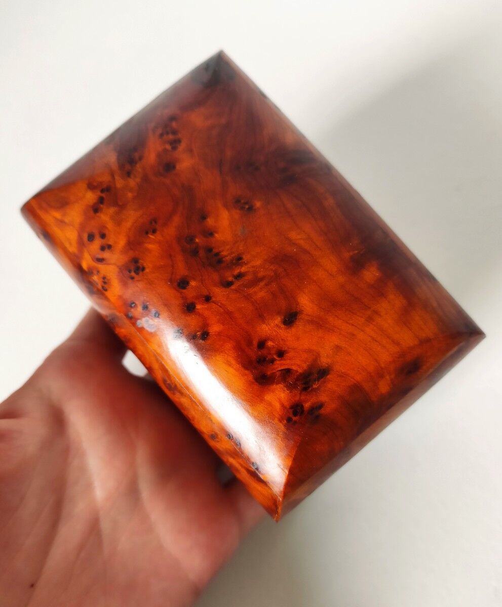 Small box of cedar magnifying glass