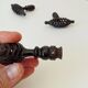 Antique twisted wrought iron door handle
