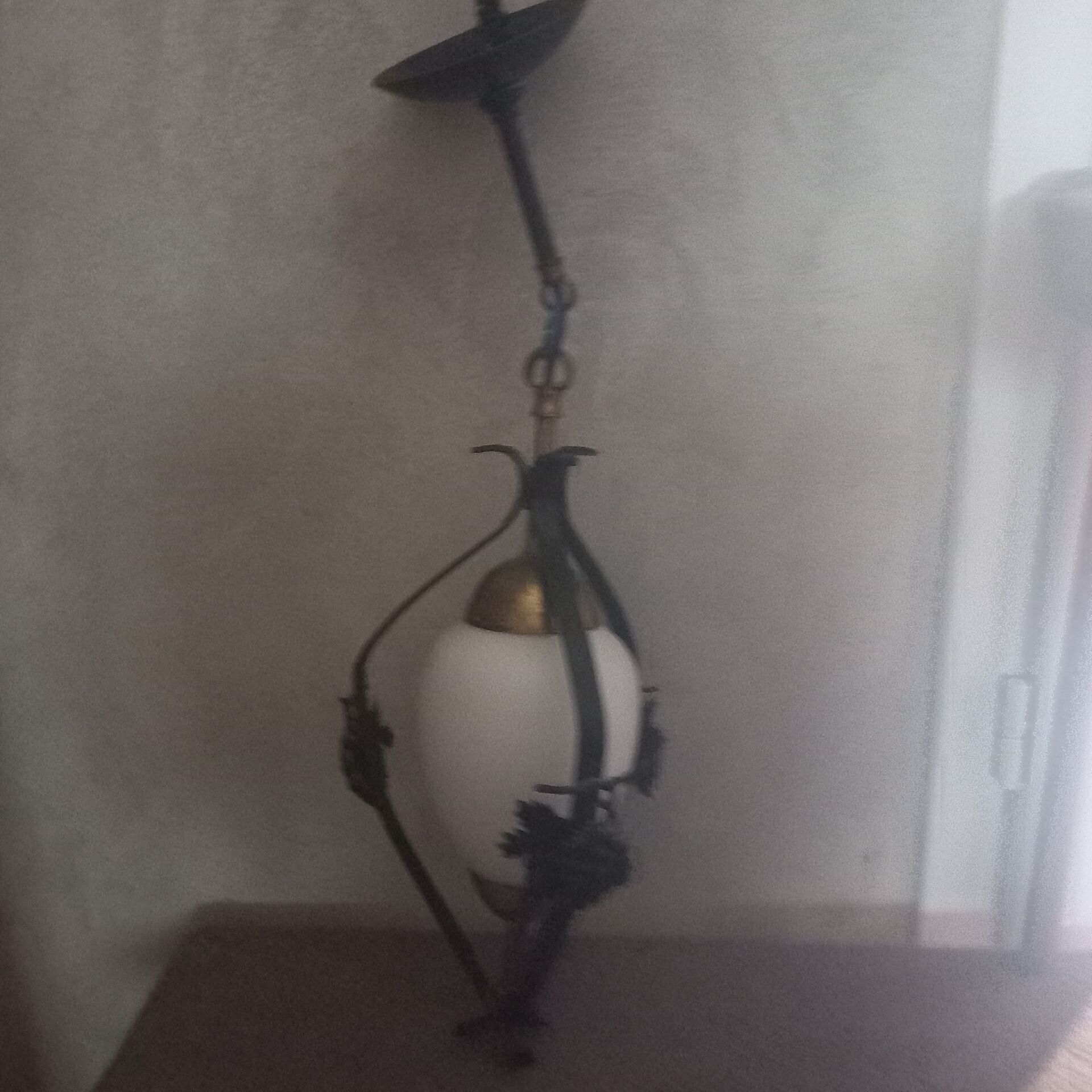 Wrought iron chandelier