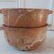 Duo of ear bowls in artisanal sandstone 70s