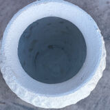 Textured white vase