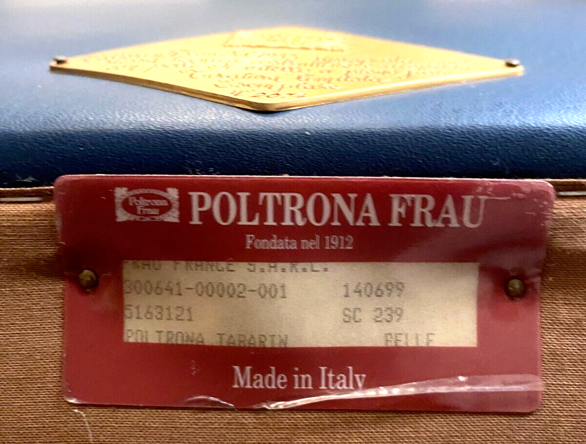 Art deco style leather armchair