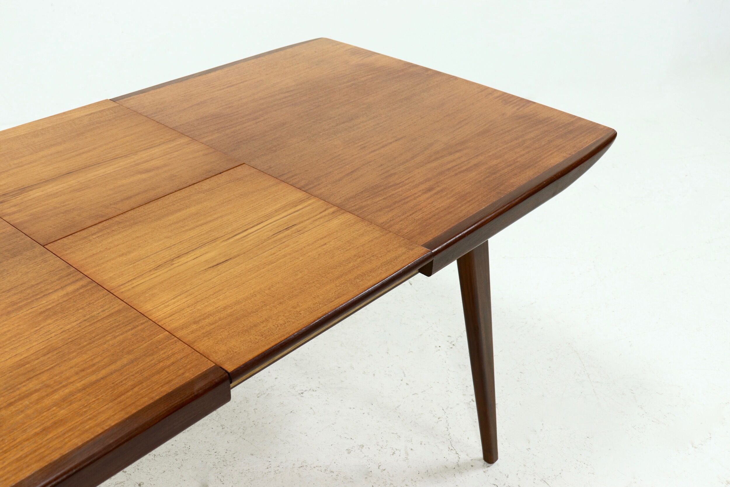 Extendable Teak Dining Table By Louis van Teeffelen for WeBe, 1950's