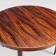 Table à manger ovale Kai Kristiansen en palissandre Villy Schou Andersen Danemark 1960