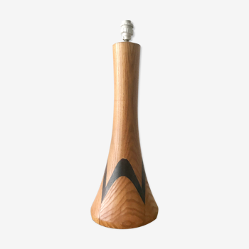 Wooden lamp foot