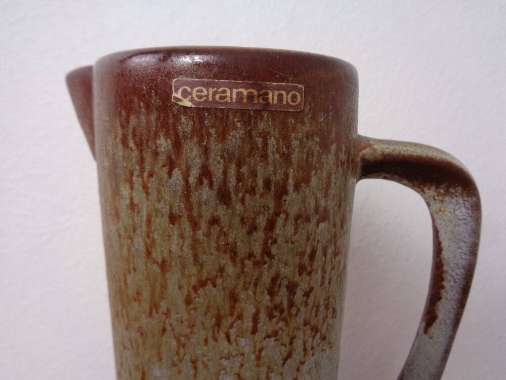 Ceramic jug from Ceramano, 1960s