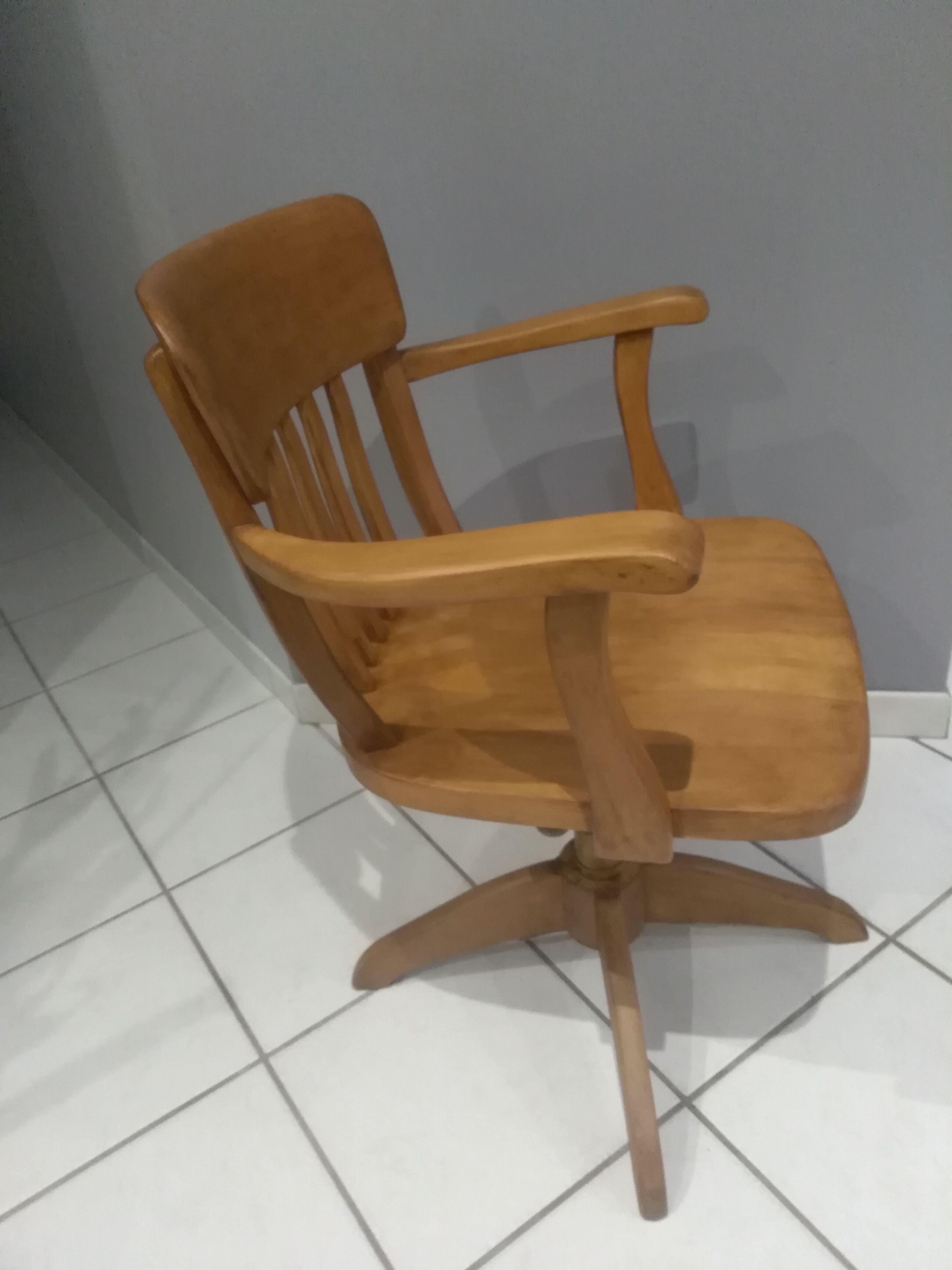 Fauteuil de bureau américain Stoll, 1920