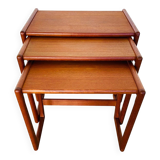 Vintage Danish mid-century retro Kai Kristiansen nesting tables 1960s