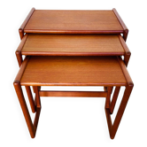 Vintage Danish nesting tables from the 1960s by Kai Kristiansen.