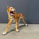 Large Italian ceramic leopard statue, 1960s