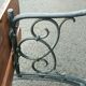 Old garden bench cast iron legs