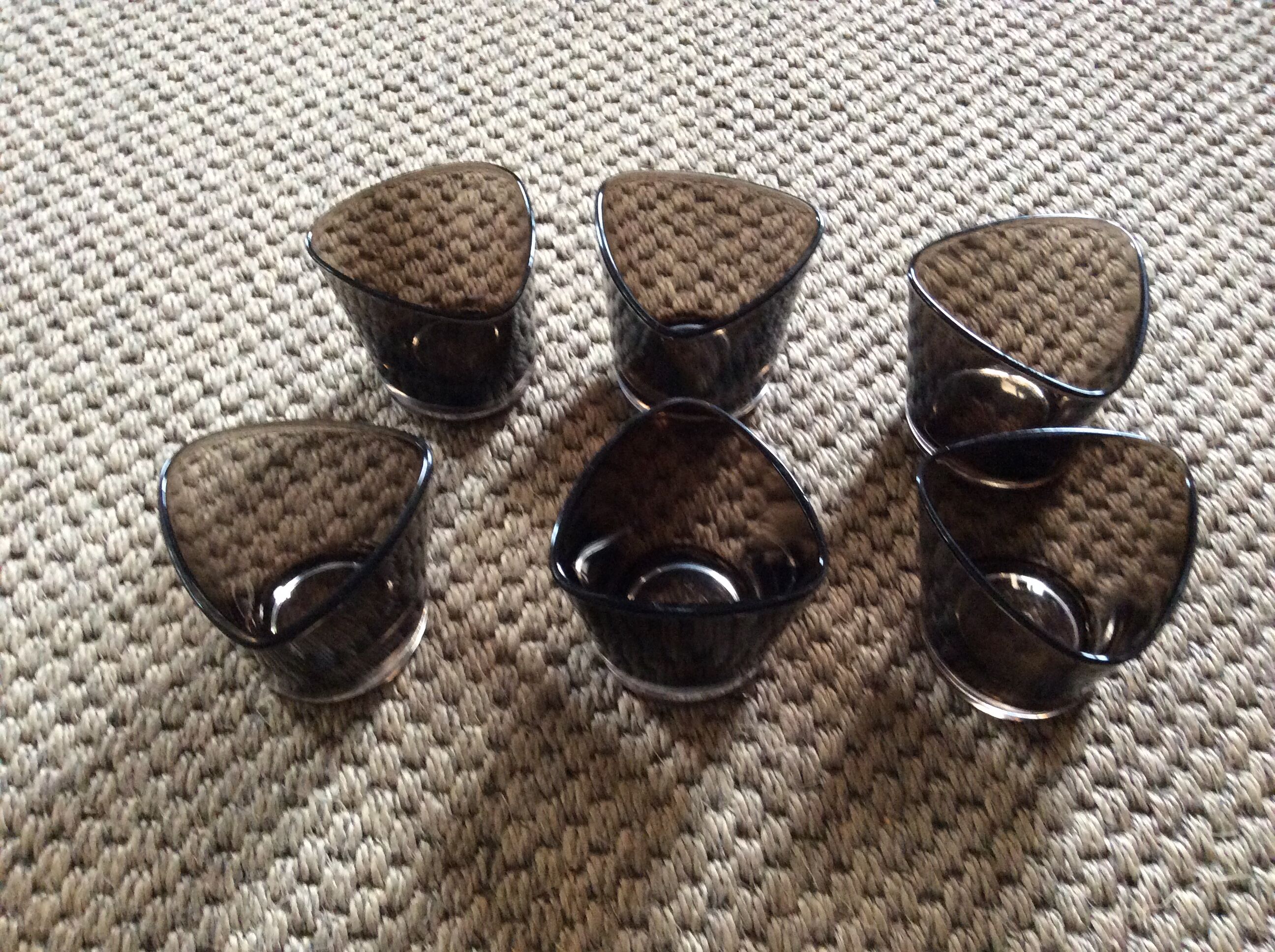 Series of 6 glasses