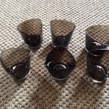 Series of 6 glasses