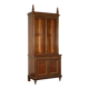 Empire library in mahogany veneer, sessile oak, France, early 19th century.