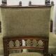 Set of eight Flemish chairs in solid walnut, 20th century
