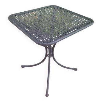 Wrought iron pedestal table from the 60s