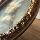 Pastel portrait, medallion frame