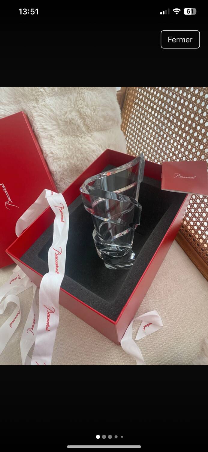 Rare Baccarat spiral vase
