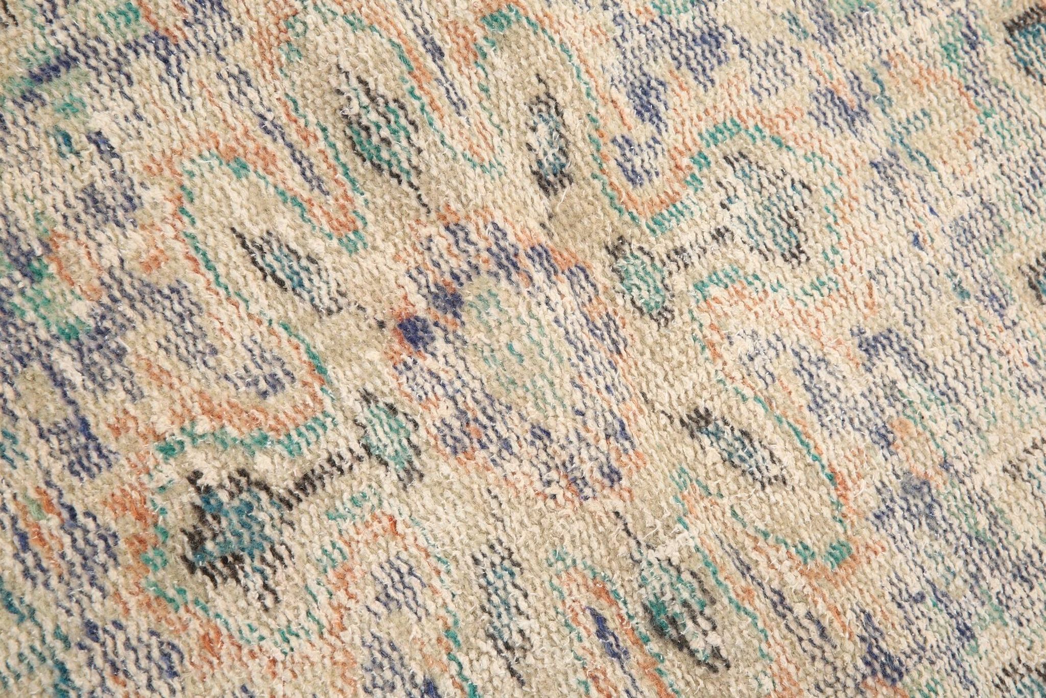 3x9 Pale Orange & Blue Vintage Runner Rug, 80x283Cm SK 6027