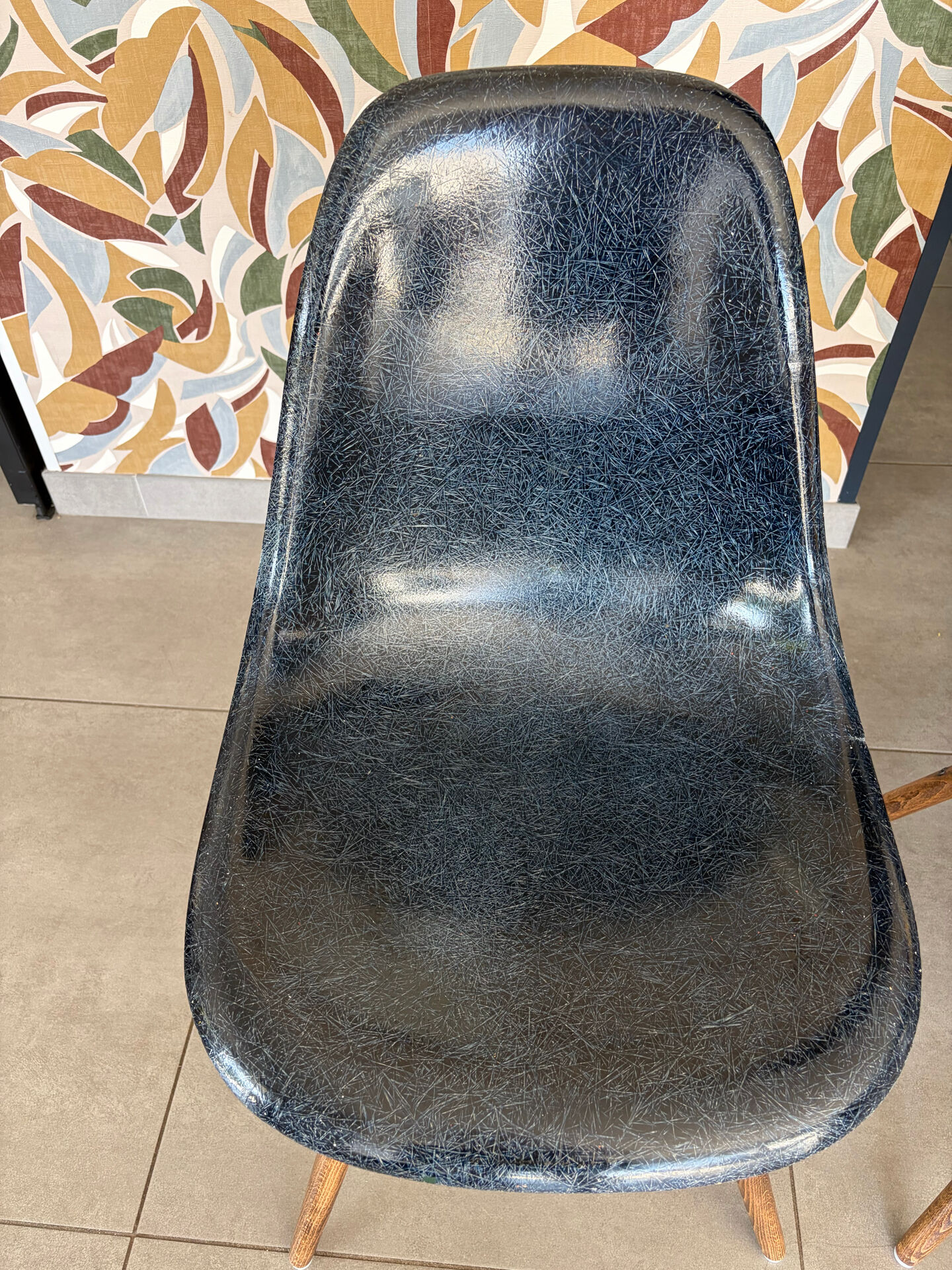 Blue Eames chairs