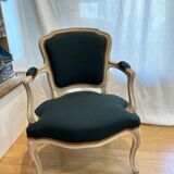 Pair of cabriolet armchairs
