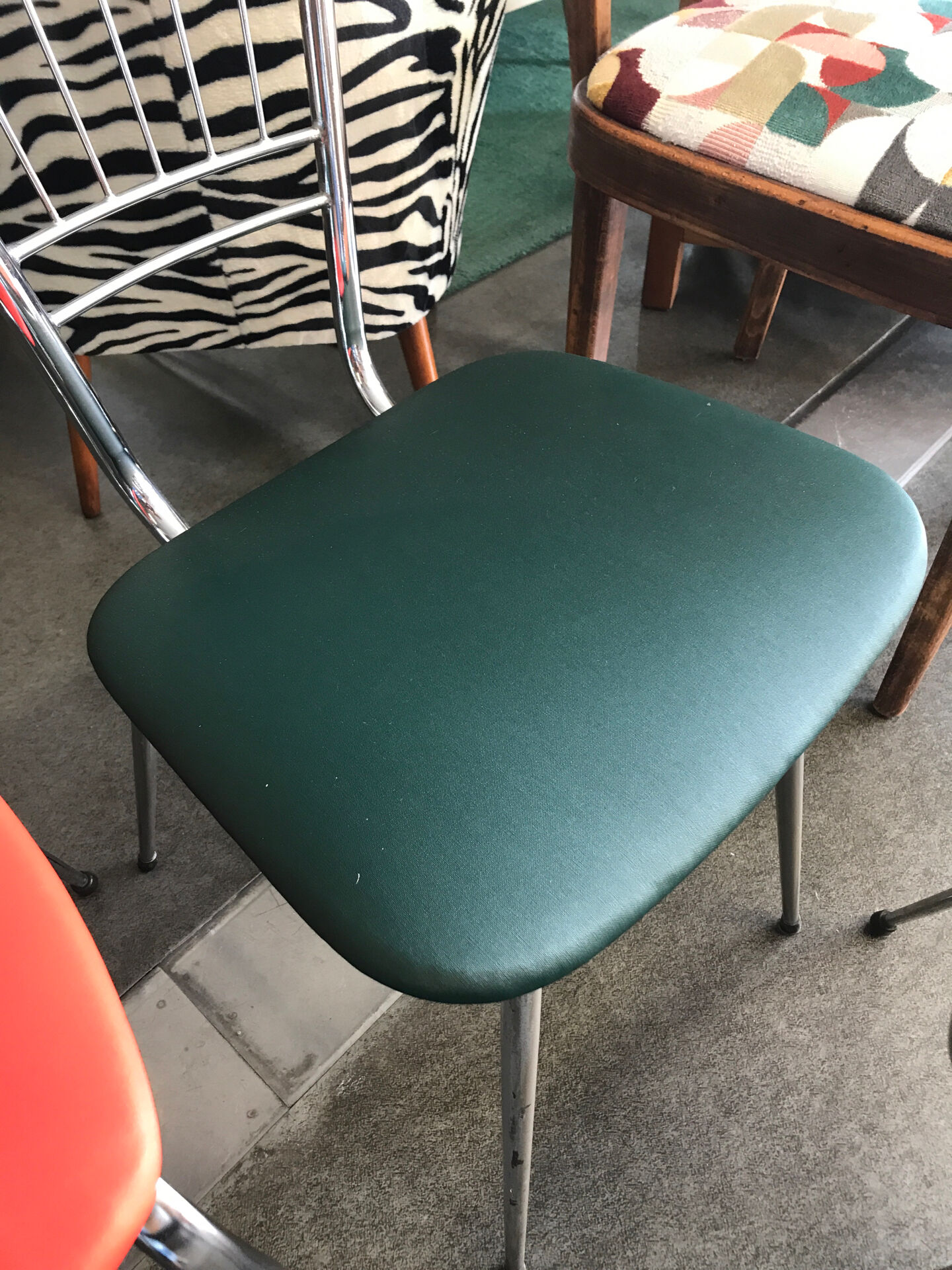 Vintage metal chair from the 80s