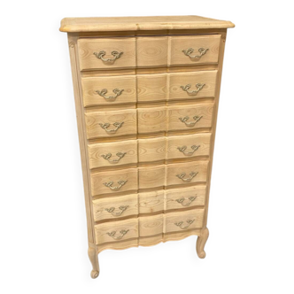 Louis XV style weekly planner in raw wood