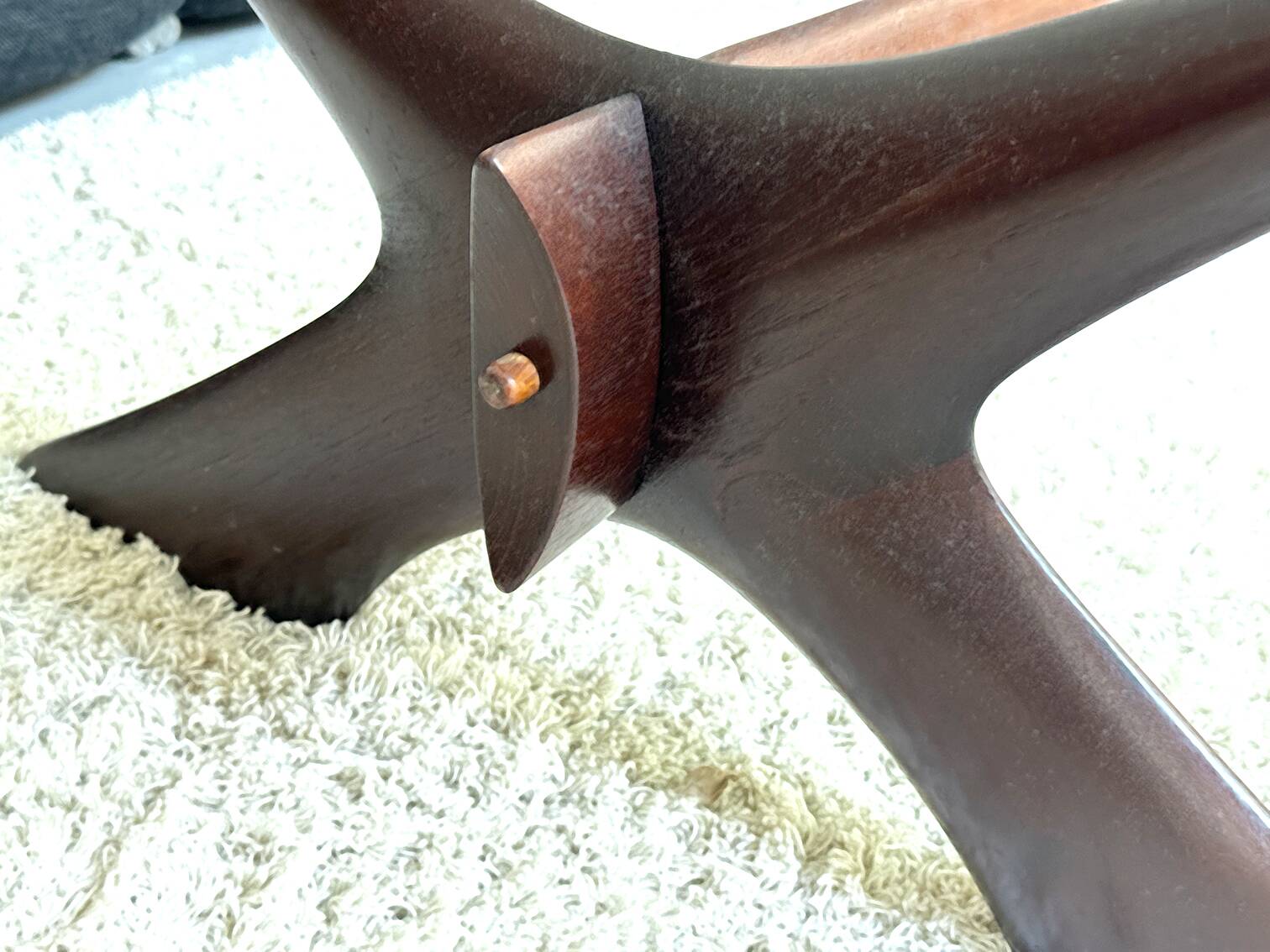 Condor coffee table by frederik schriever-abeln  with new glass tabletop