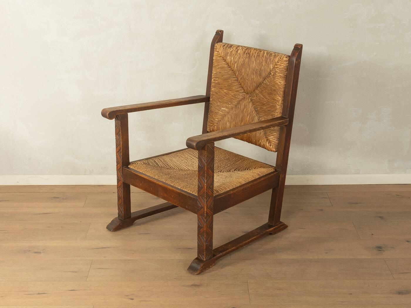 Brutalist armchair from the 1970s, France