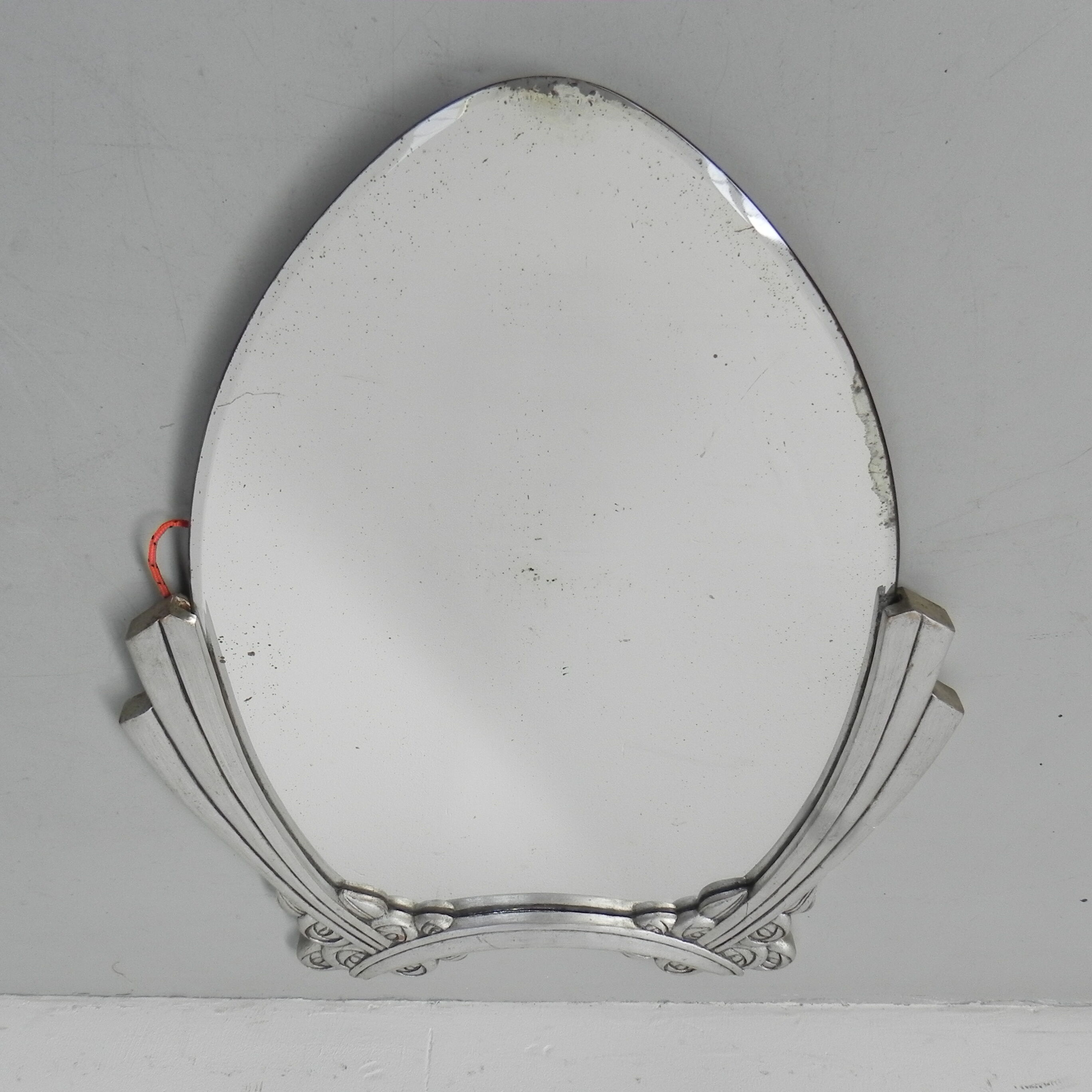 Art Deco mirror in wooden frame
