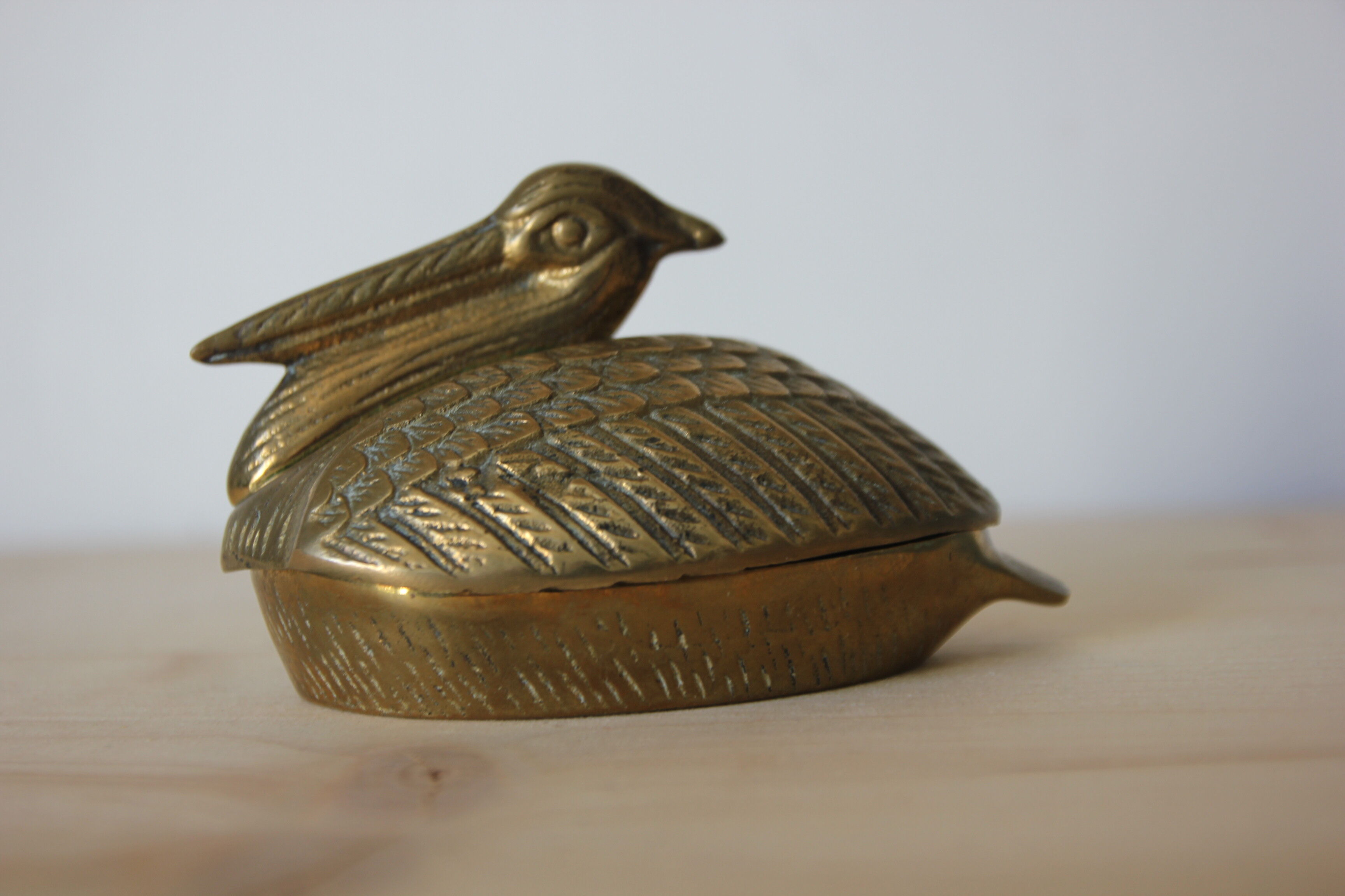 Brass pelican box