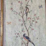 Pair of 18th painted panels and décor