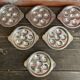 Set of 6 Stainless Steel Escargot Plates with 6 Compartments Made in Japan Used