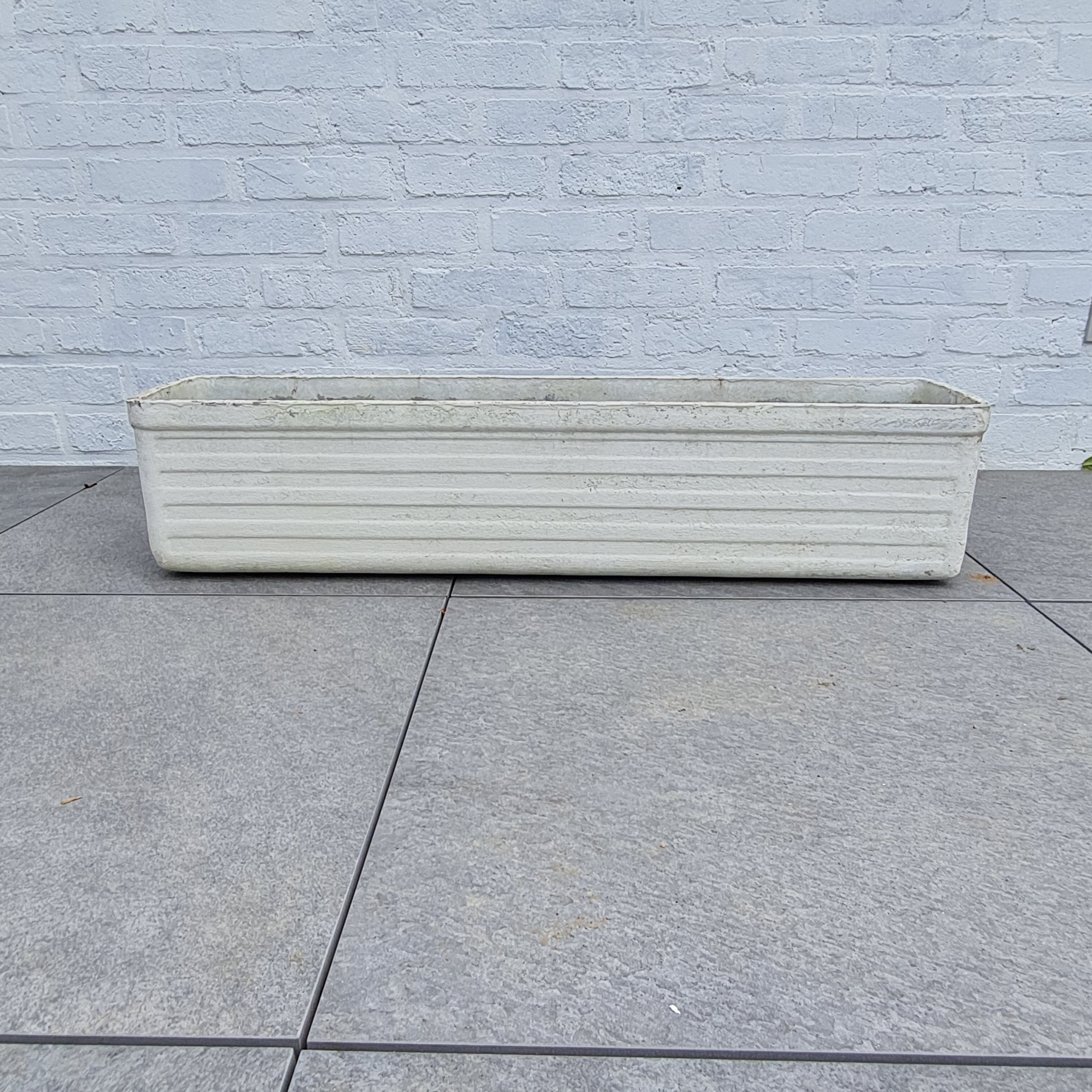 70s fiber cement planter attributed to the Élo France brand