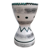 Vase diabolo vintage céramique année 60