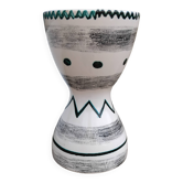 Vase diabolo vintage céramique année 60