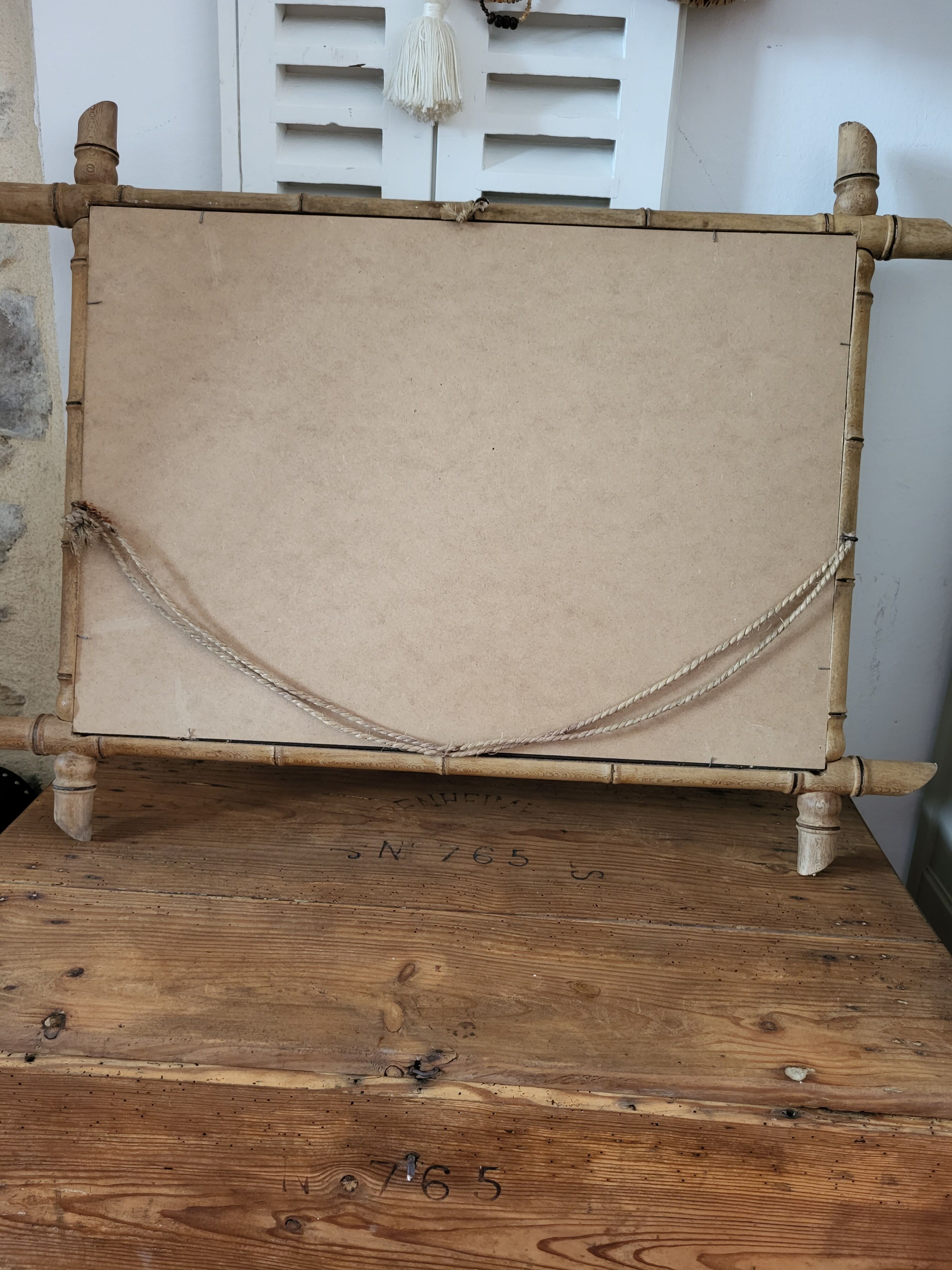 Miroir style bambou 79x60cm