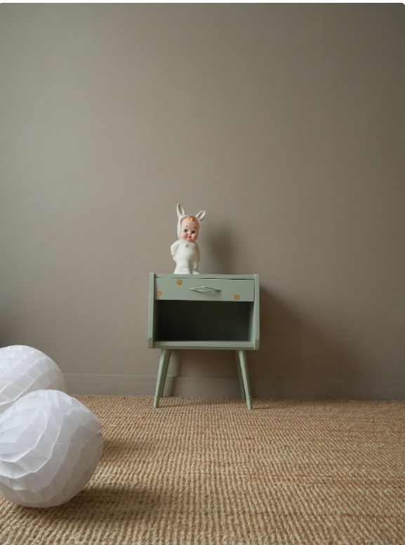 Vintage bedside table 50 feet compass for child