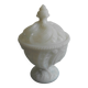 Sucrier, drageoir style Louis XV en opaline de Portieux