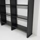 Black metal bookcase, 1970s