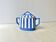 Fox trott sugar bowl from sarreguemines, 1930s, vintage art deco earthenware