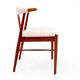 Deux chaises en teck, design danois, années 1960
